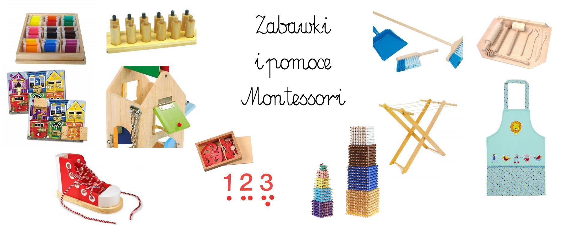 zabawki montessori, pomoce montessori